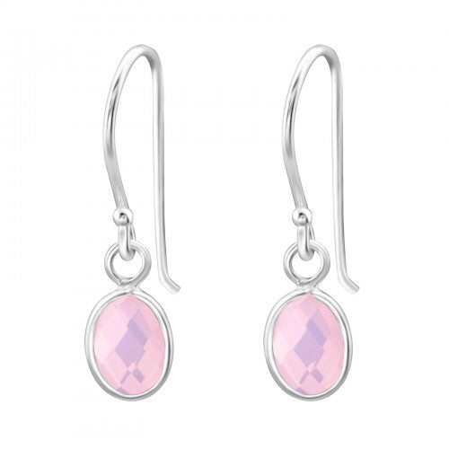 Nano pink oval opal earring - House of Eve