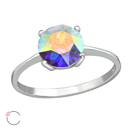 La Crystale Solitaire AB Ring