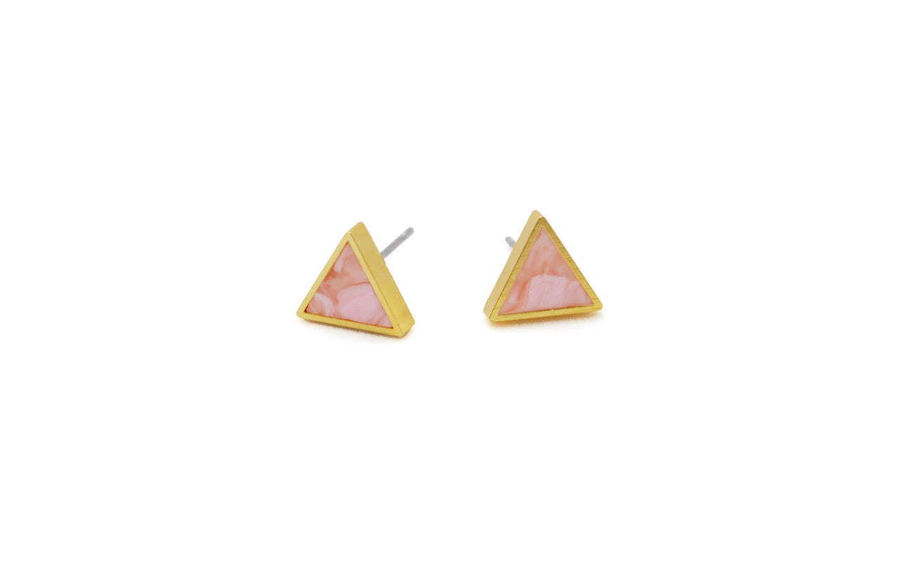 Xena Rose Quartz Stud Earrings