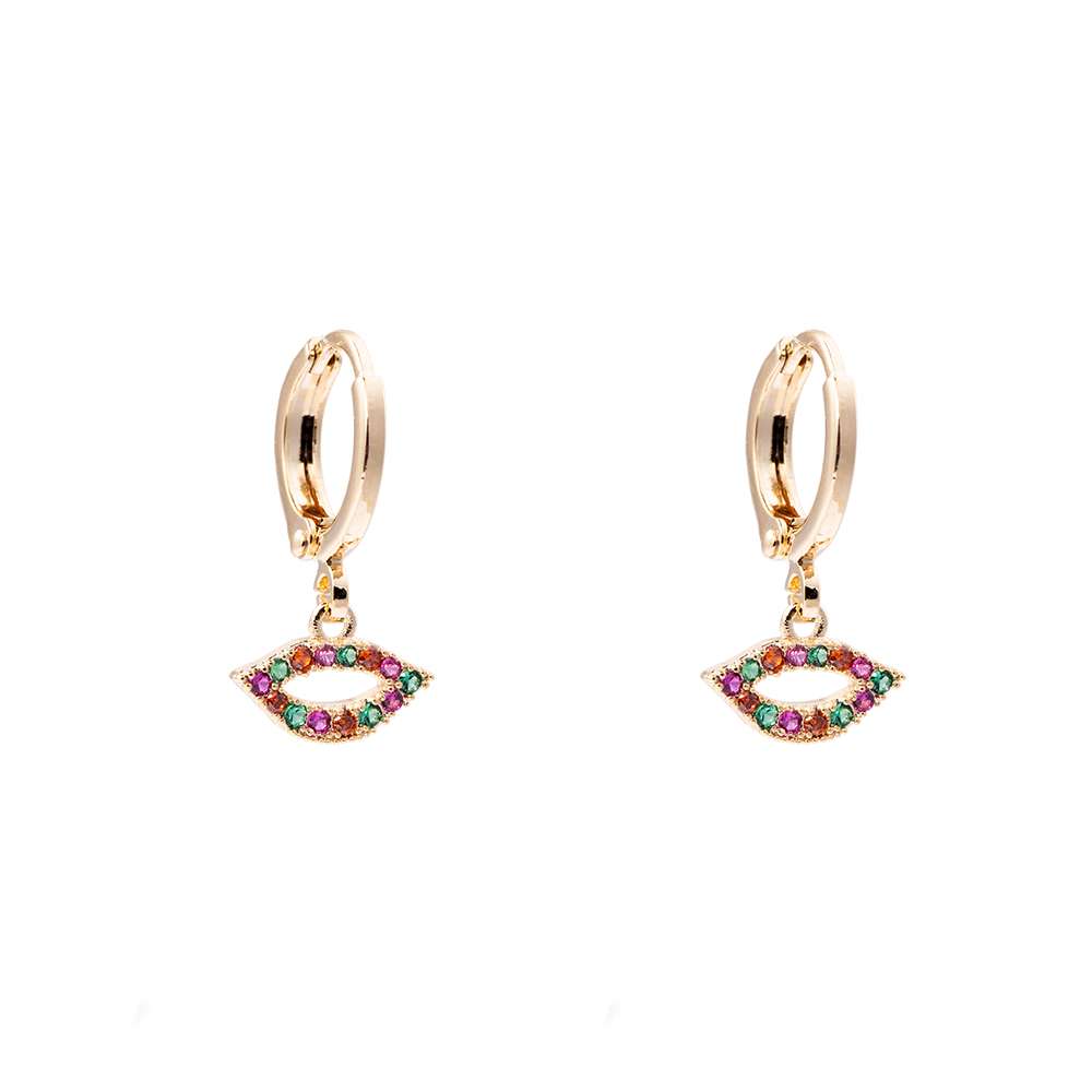 Sweet Kiss Mini Hoop Earrings