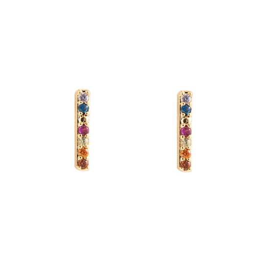 Horizontal Multicolour Studs