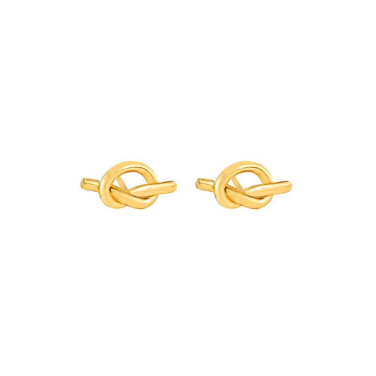 Hollow Knot Stud Earrings