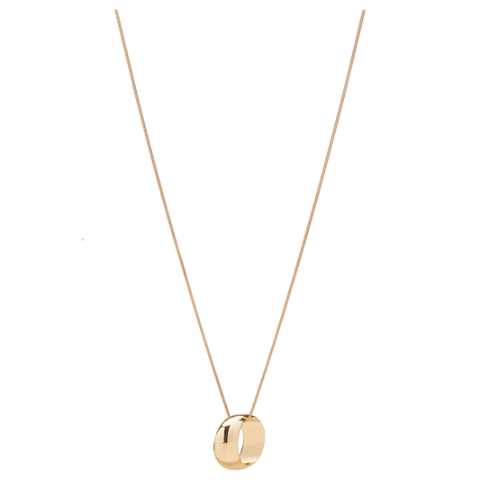 Gold Pendant Long Necklace