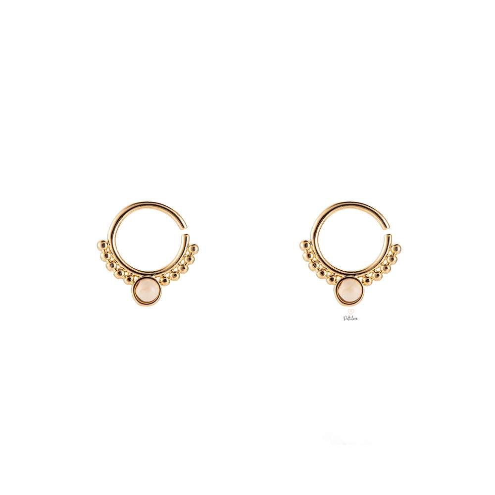 Acrylic Jewelled Hoops