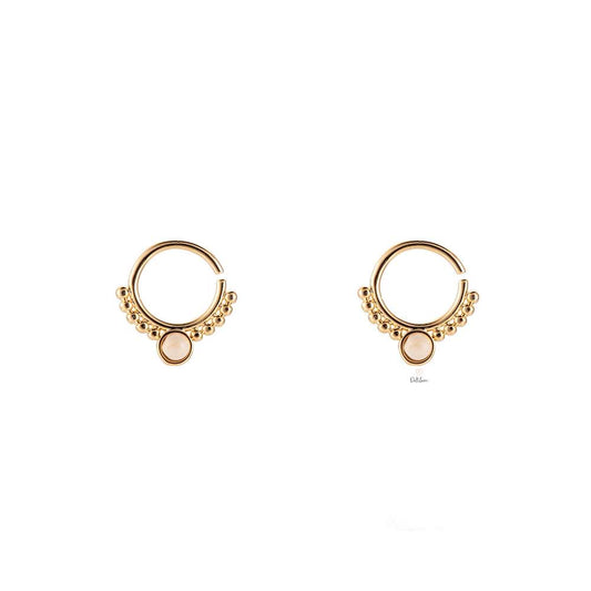 Acrylic Jewelled Hoops