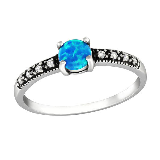 Azure Solitaire Jewelled Ring