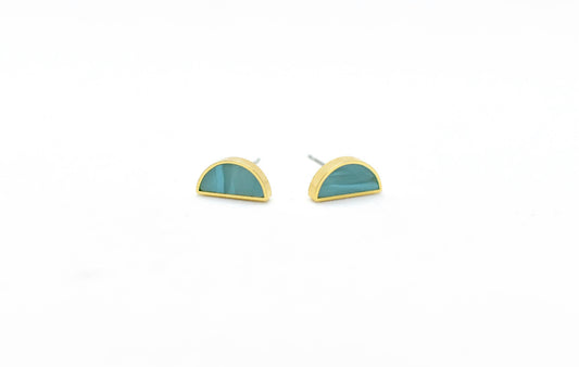 Kiara Aquamarine Stud Earrings