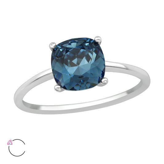 La Crystale Cushioned Square Ring